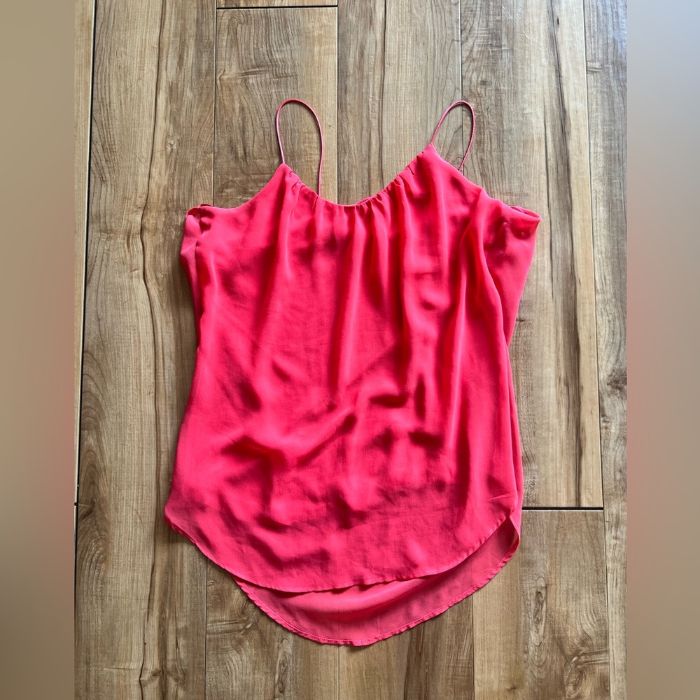 Zara shear back spaghetti strap tank